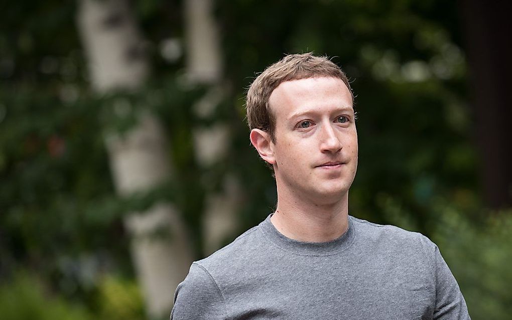 Mark Zuckerberg, de baas van het digitale smoelenboek. beeld AFP