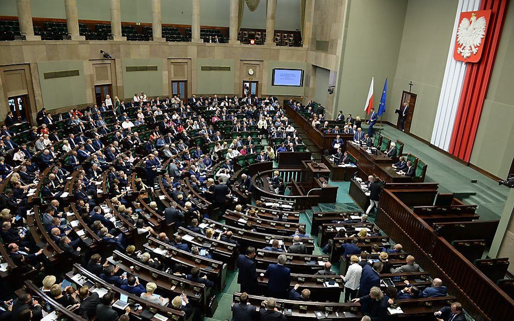 Het Poolse parlement. beeld EPA