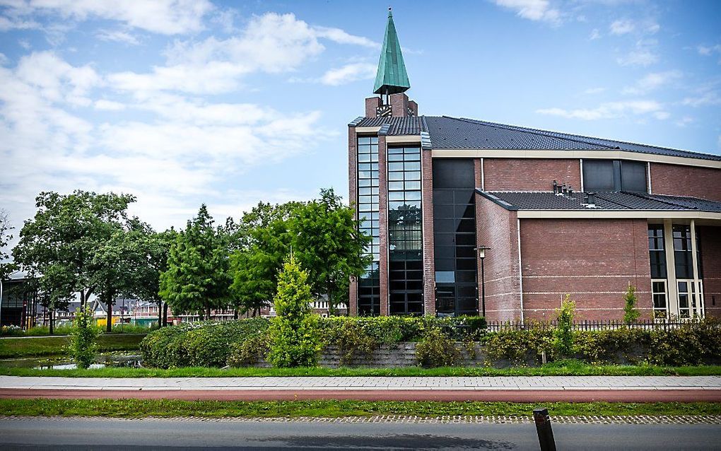 De synode werd gehouden in kerkgebouw De Hoeksteen in Barneveld.  beeld ANP, Rob Engelaar