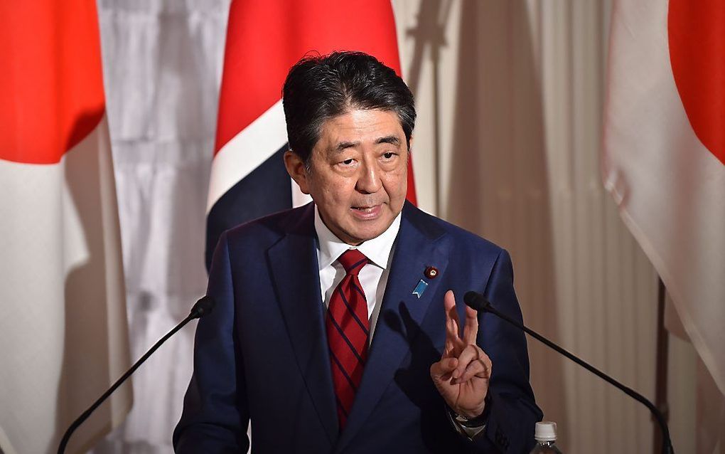 De Japanse minister Shinzo Abe. beeld AFP