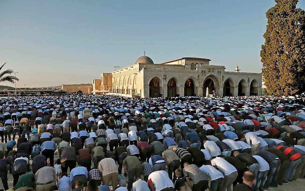 De Al-Aqsa-moskee. beeld AFP