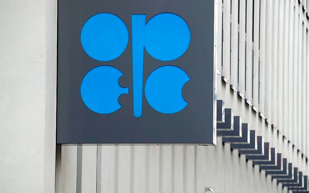 De gevel van het OPEC-kantoor in Wenen. beeld AFP