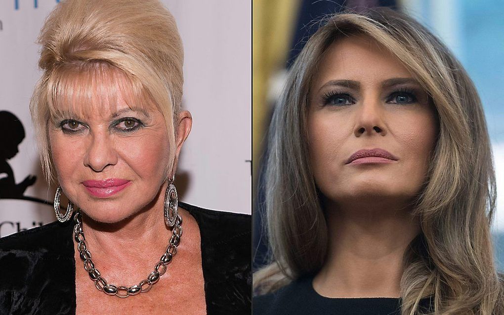 Ivana en Melania Trump. beeld AFP