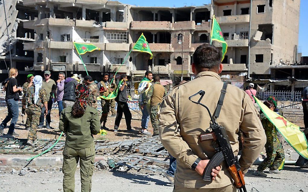 Rakkah, de verwoeste stad in het noorden van Syrië. beeld EPA, Youssef Rabih Youssef