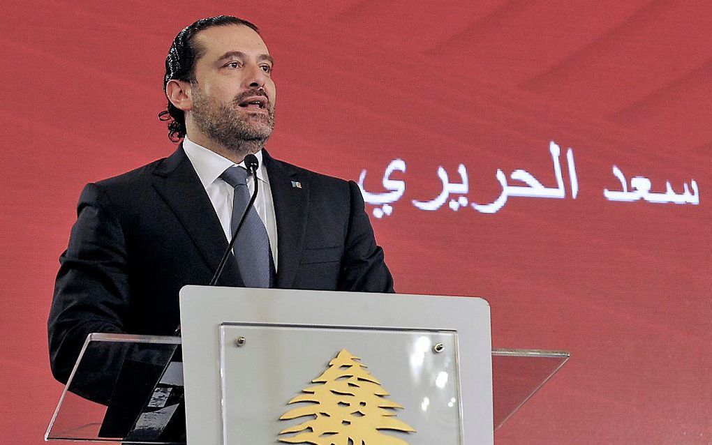 Premier Saad al-Hariri. beeld AFP