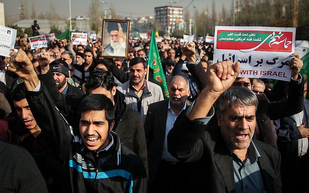 Pro-regeringsbetoging in Teheran. beeld AFP