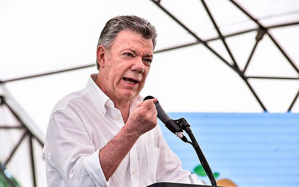 President Juan Manuel Santos. beeld AFP