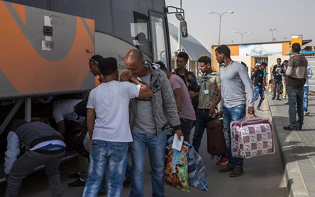 De meeste Afrikanen in Israël komen uit Eritrea, Sudan en Zuid-Sudan. beeld EPA