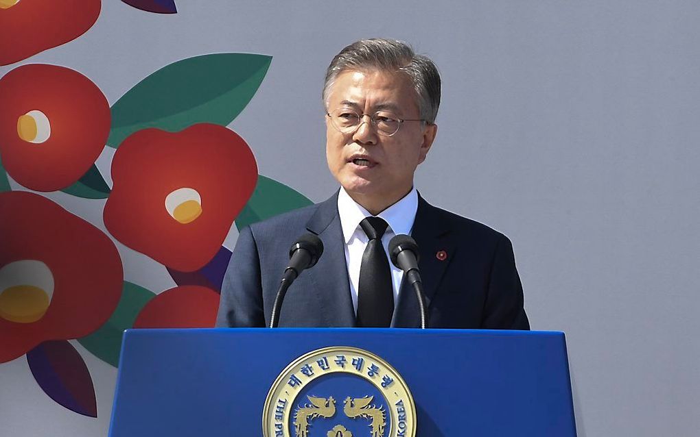 Moon Jae-in. beeld EPA