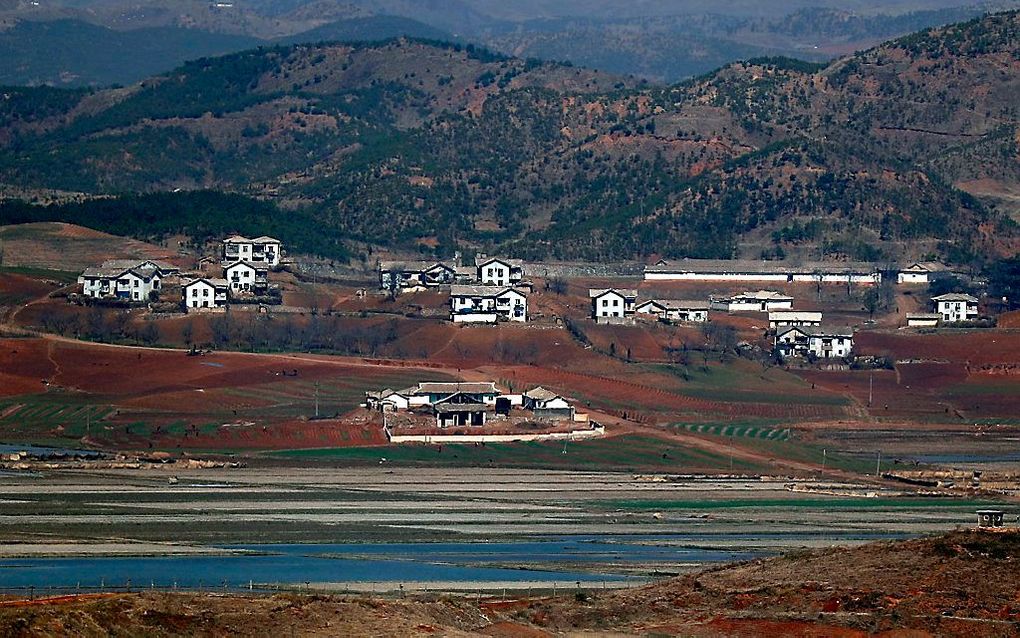 De gedemilitariseerde zone tussen Noord- en Zuid-Korea. beeld EPA