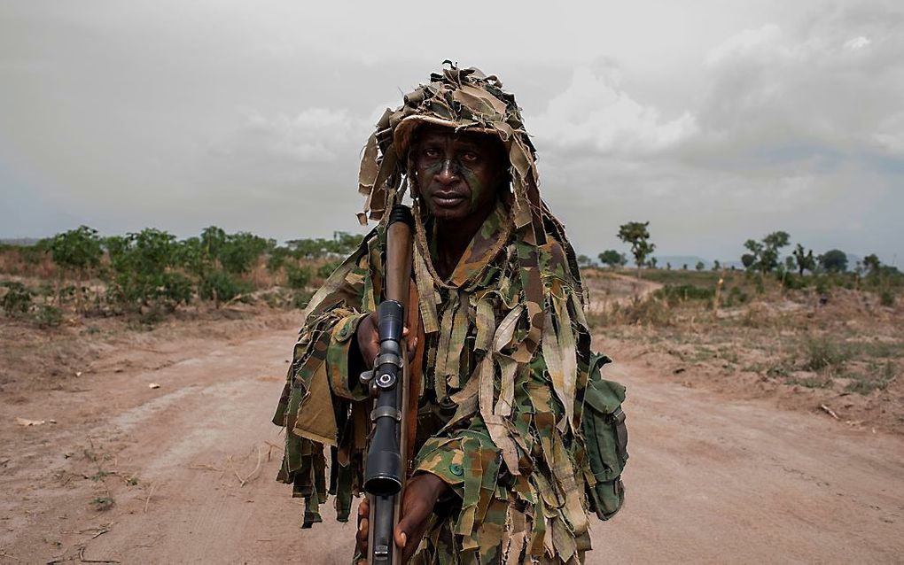 Een soldaat in het leger van NIgeria. beeld AFP