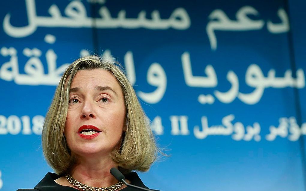 Mogherini. beeld AFP