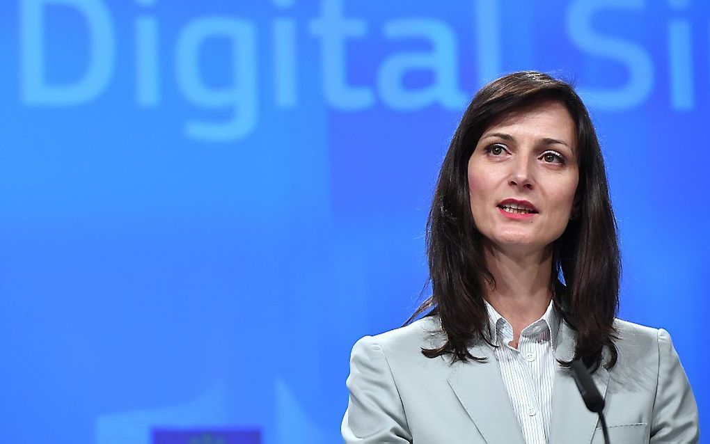 EU-commissaris Mariya Gabriel (Digitale Economie). beeld AFP