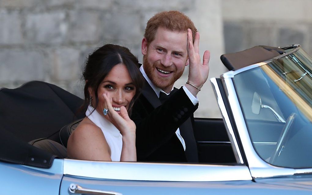 Meghan vlak na haar huwelijk met prins Harry. beeld AFP