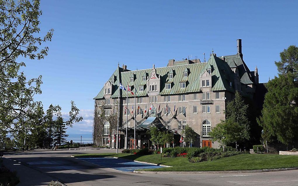 Manoir Richelieu Hotel in het Canadese La Malbaie, waar de G7 bijeenkomt. beeld AFP