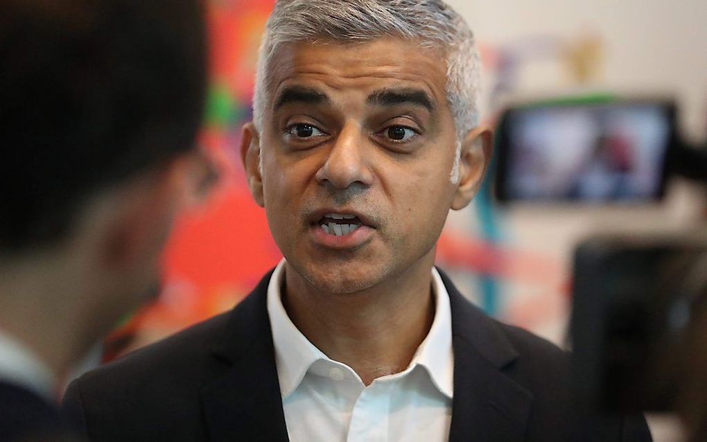 De Londense burgemeester Sadiq Khan. beeld AFP