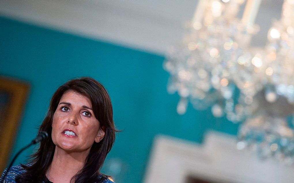 Nikki Haley. beeld AFP