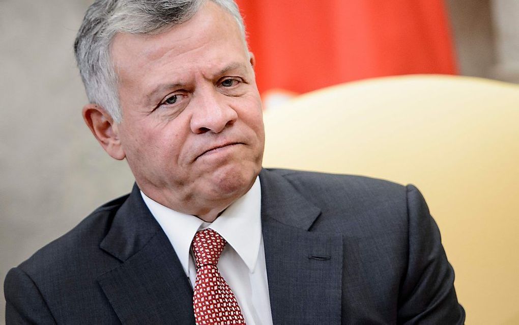 Koning Abdullah II. beeld AFP