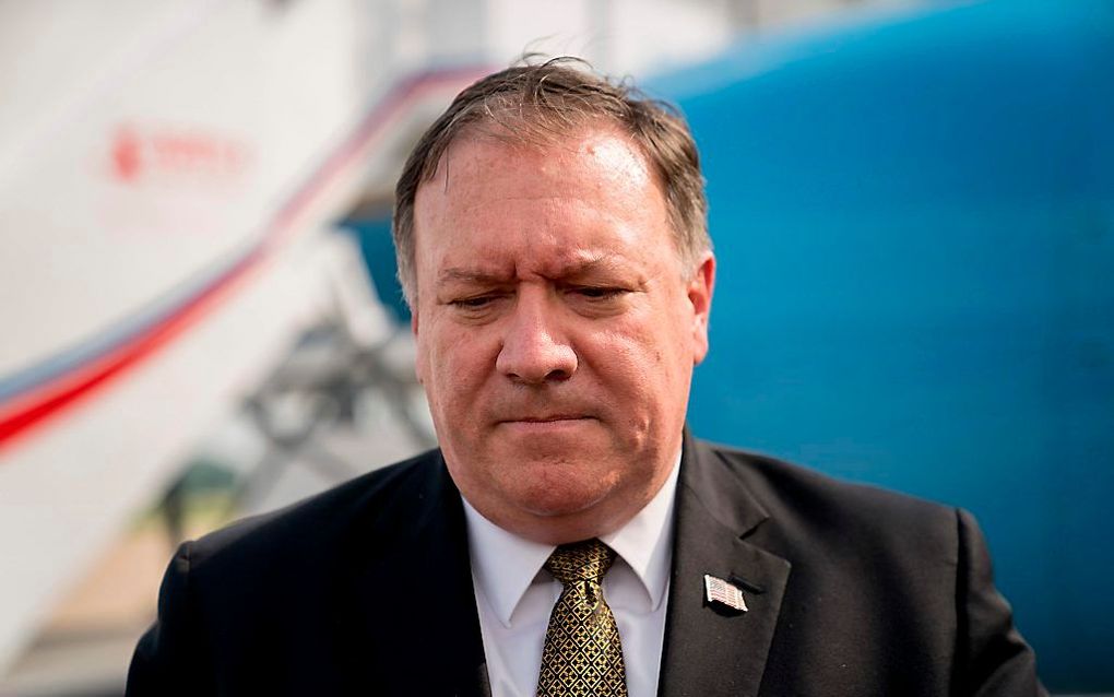 De Amerikaanse minister van Buitenlandse Zaken Mike Pompeo. beeld AFP