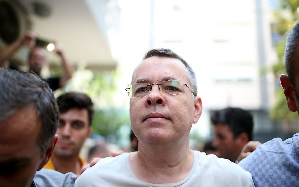 De Amerikaanse predikant Andrew Brunson. beeld AFP