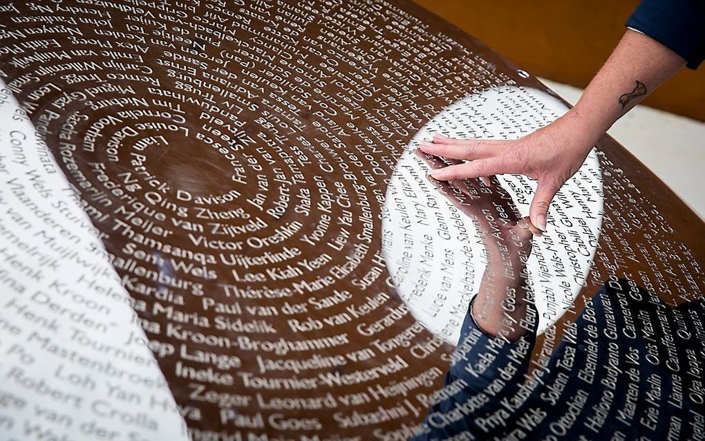 Het Nationaal Monument MH17 in Vijfhuizen ter nagedachtenis aan de de slachtoffers van de vliegramp met de MH17. beeld ANP