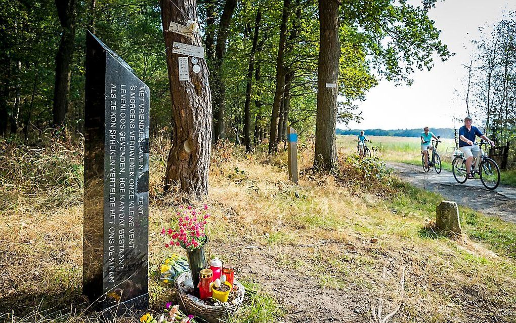 Monument voor Nicky Verstappen op de Brunssummerheide. beeld ANP