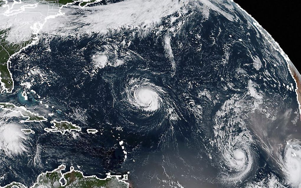 (Van links naar rechts) Florence, Isaac en Helene. beeld AFP