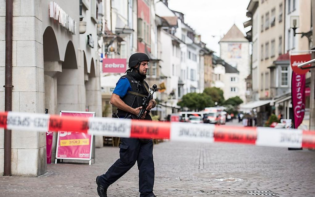 Schaffhausen na het incident. beeld EPA