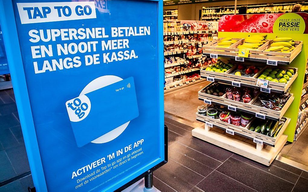 Bij AH to go en de supermarkten in België zijn geen problemen. beeld ANP