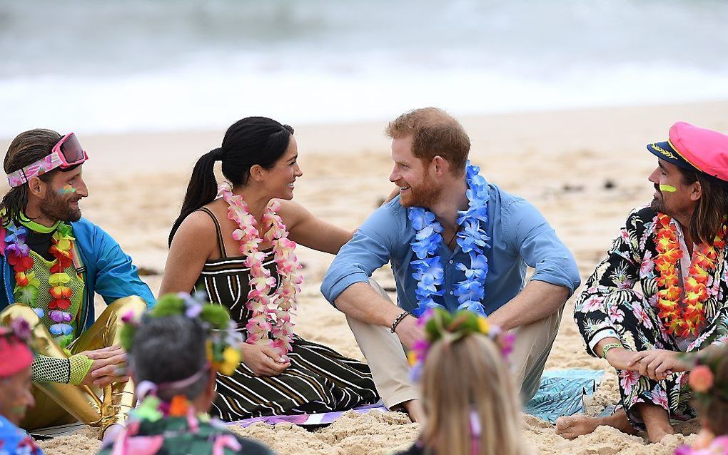 Harry en Meghan. beeld EPA