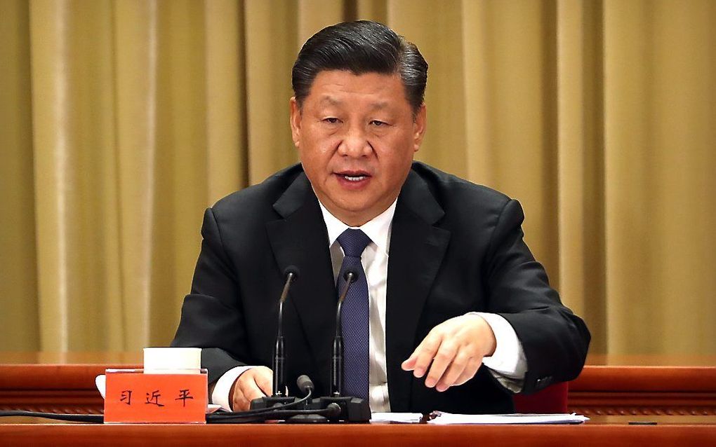 Rob de Wijk betoogt dat de Chinese president Xi Jinping al in 2017 een duidelijke route heeft uitgestippeld met als doel dat, als de Volksrepubliek in 2049 haar honderdste verjaardag viert, zijn land dan de leider van de wereld is. beeld EPA, Mark Schiefe