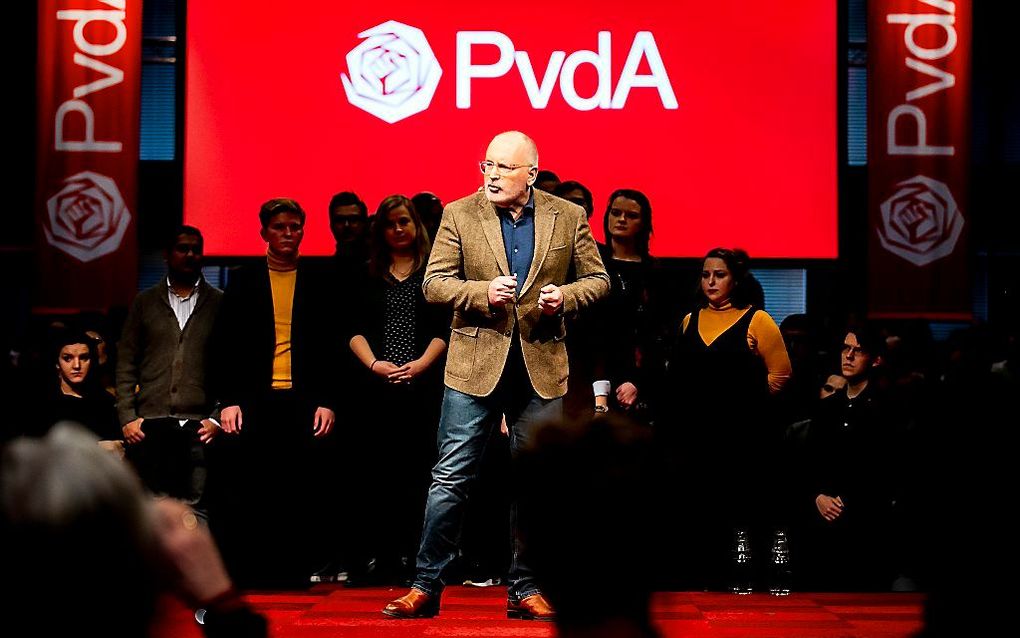 Timmermans, ook vicevoorzitter van de Europese Commissie, sprak zaterdag op het PvdA-congres in Den Bosch. beeld ANP