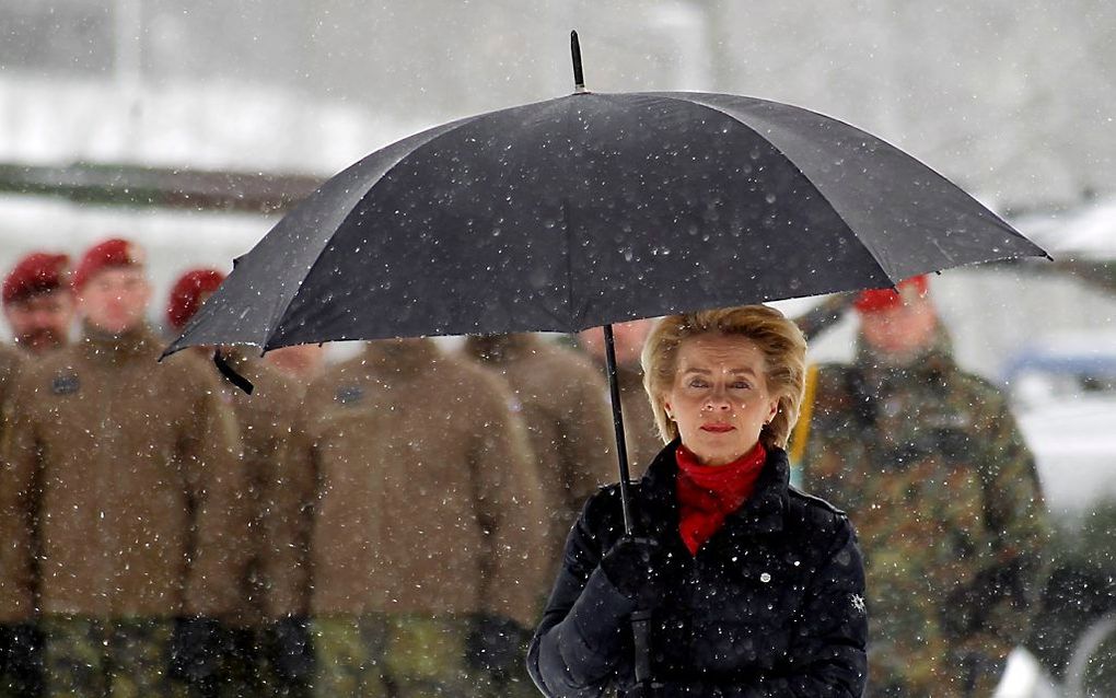 De Duitse minister van Defensie, Von der Leyen. beeld EPA