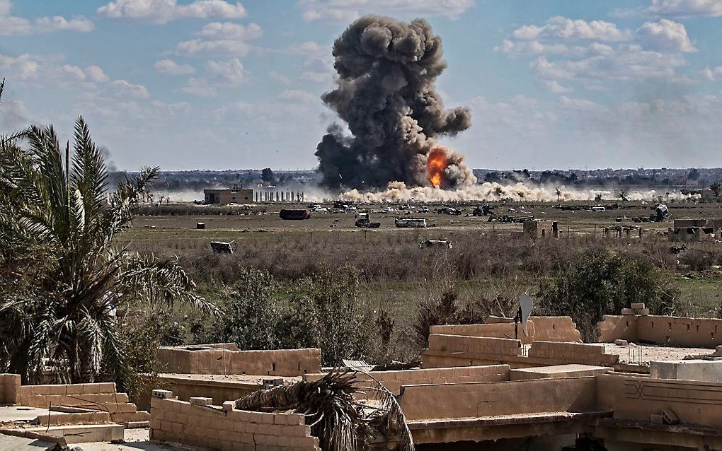 Baghouz, het laatste bolwerk van IS. beeld AFP