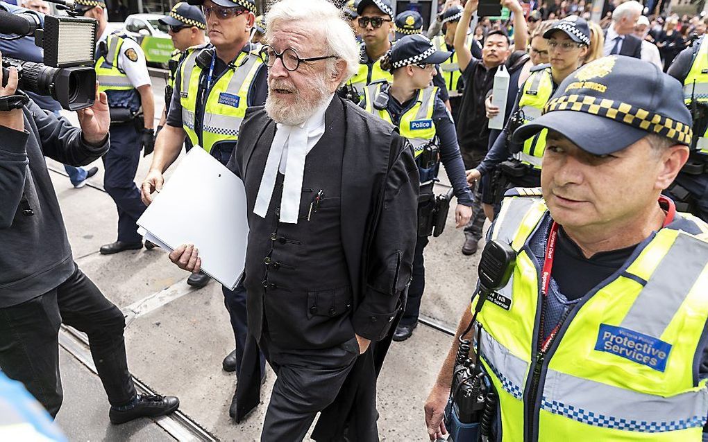 Robert Richter, de advocaat van kardinaal George Pell. beeld EPA