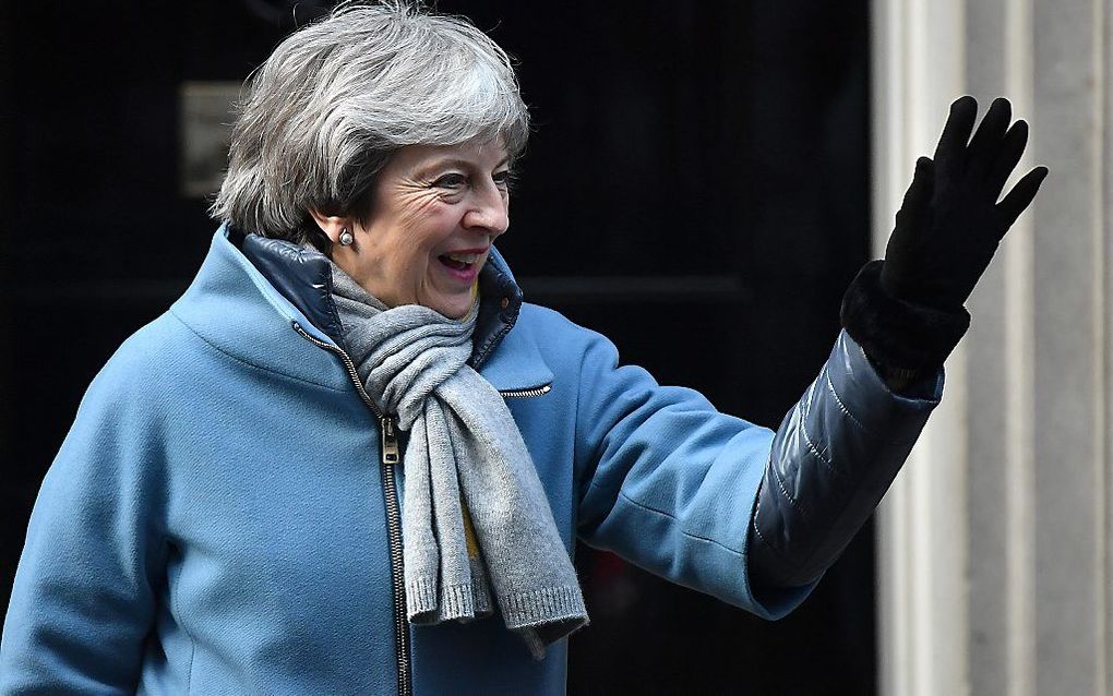 De Britse premier Theresa May. beeld AFP