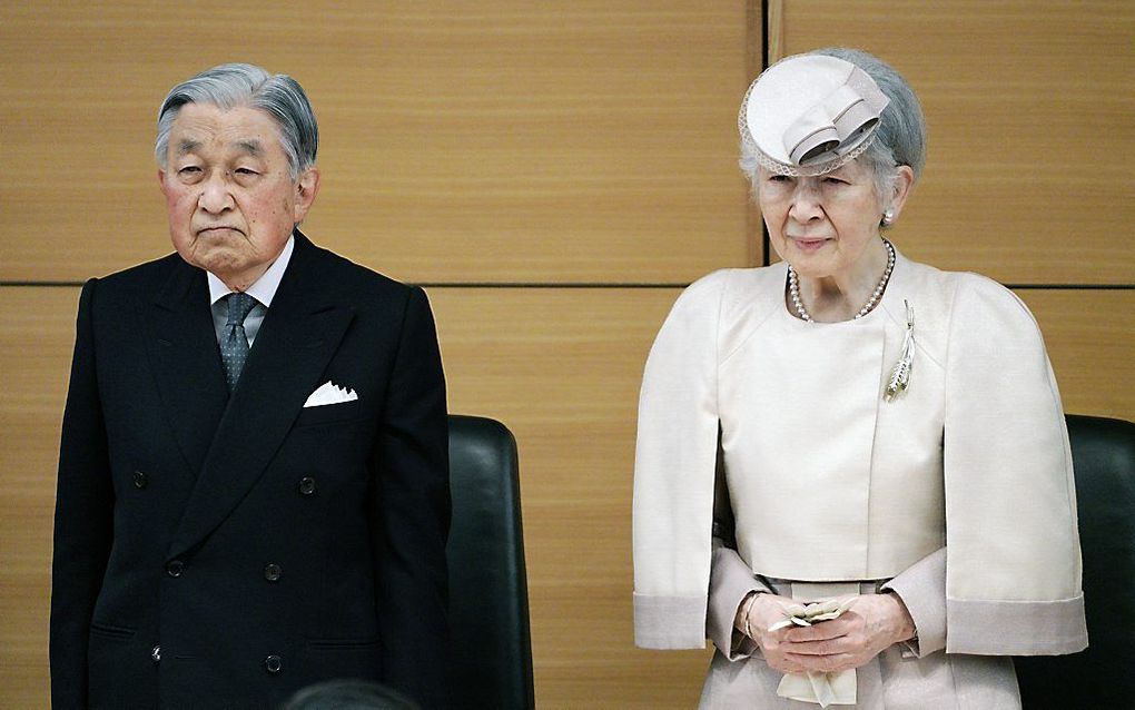 Keizer Akihito en keizerin Michiko. beeld AFP