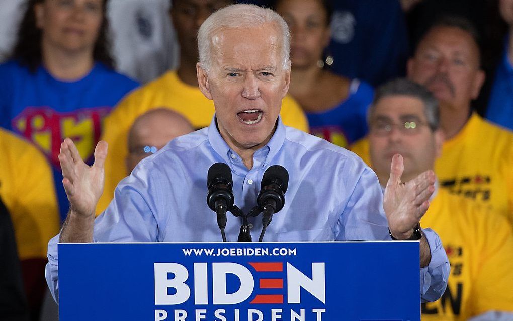 De voormalige Amerikaanse vicepresident Joe Biden (76). beeld AFP