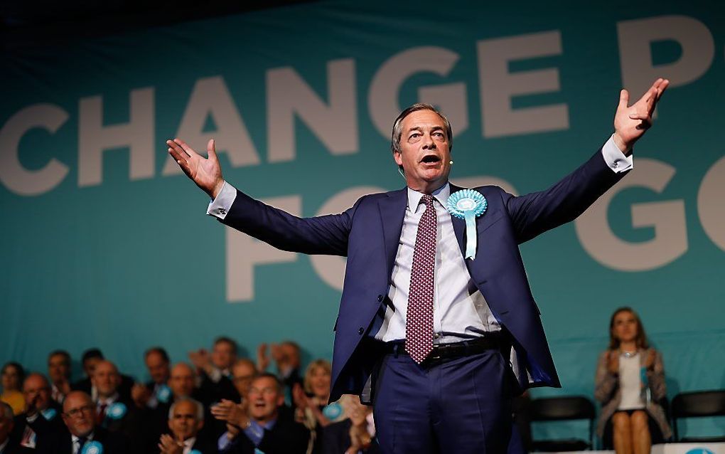 Nigel Farage. beeld AFP, Tolga Akmen