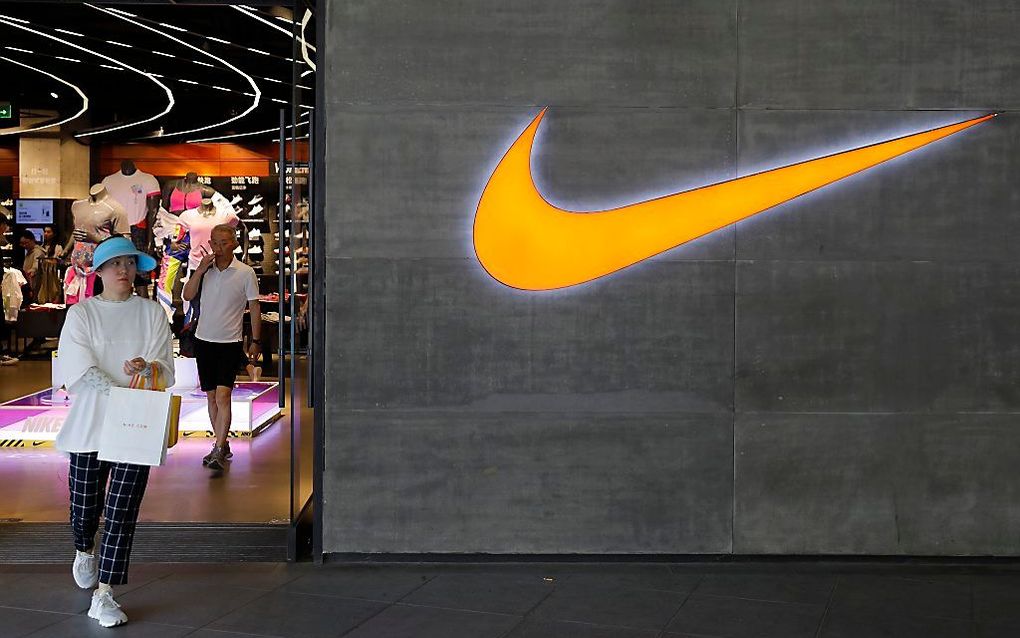 Winkel van Nike in Beijng. beeld EPA