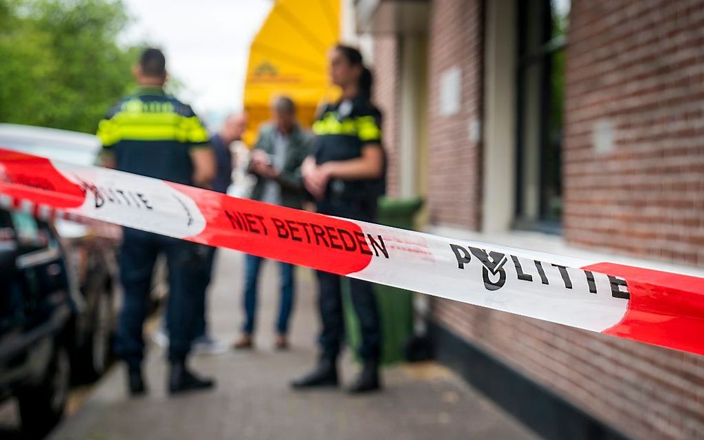 De politie deed op 3 juni onderzoek in de woning van Thijs H. aan de Hooikade in Den Haag. H. wordt verdacht van het doden van twee mensen op de Brunssummerheide en een 56-jarige vrouw in Den Haag. beeld ANP, Lex van Lieshout