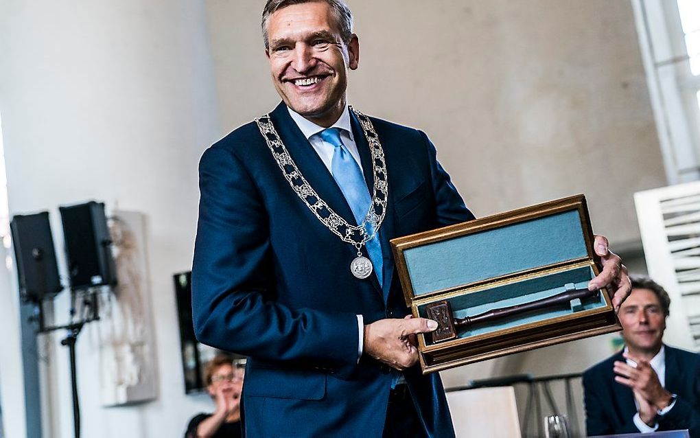 Sybrand Buma is maandag geïnstalleerd als burgemeester van Leeuwarden. beeld ANP