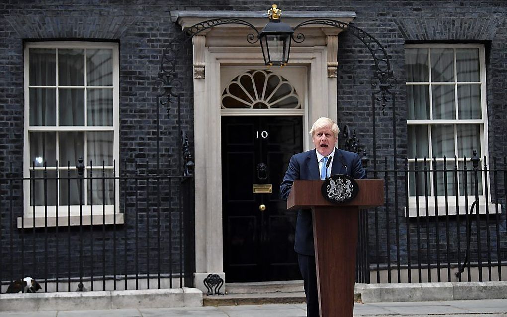 De Britse premier Boris Johnson. beeld AFP