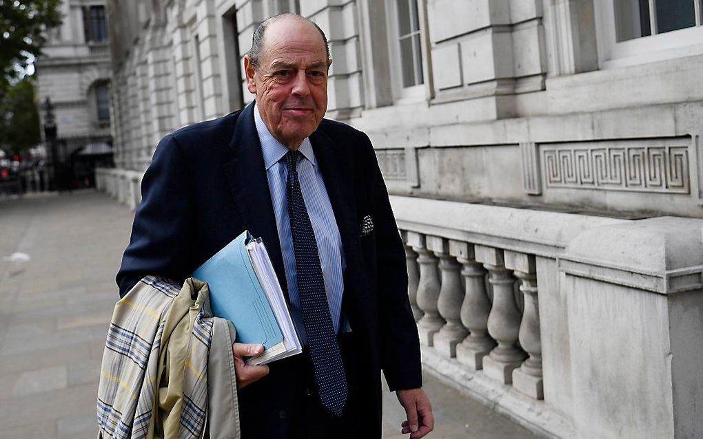 De 71-jarige Soames, kleinzoon van Winston Churchill. beeld EPA