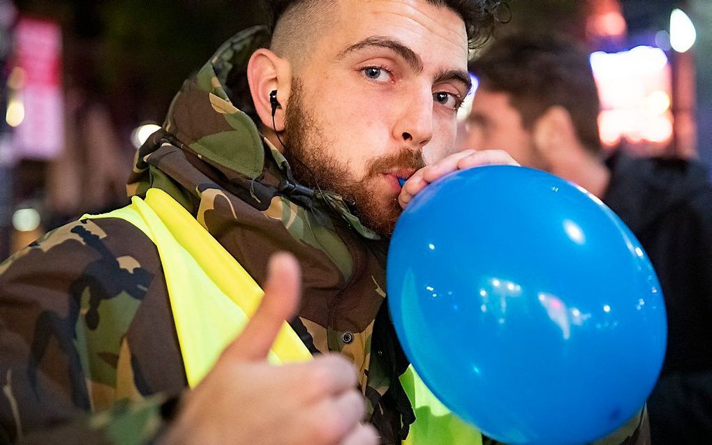 Deniz Üresin, eigenaar van het bedrijf Ufogas op het Leidseplein. beeld ANP