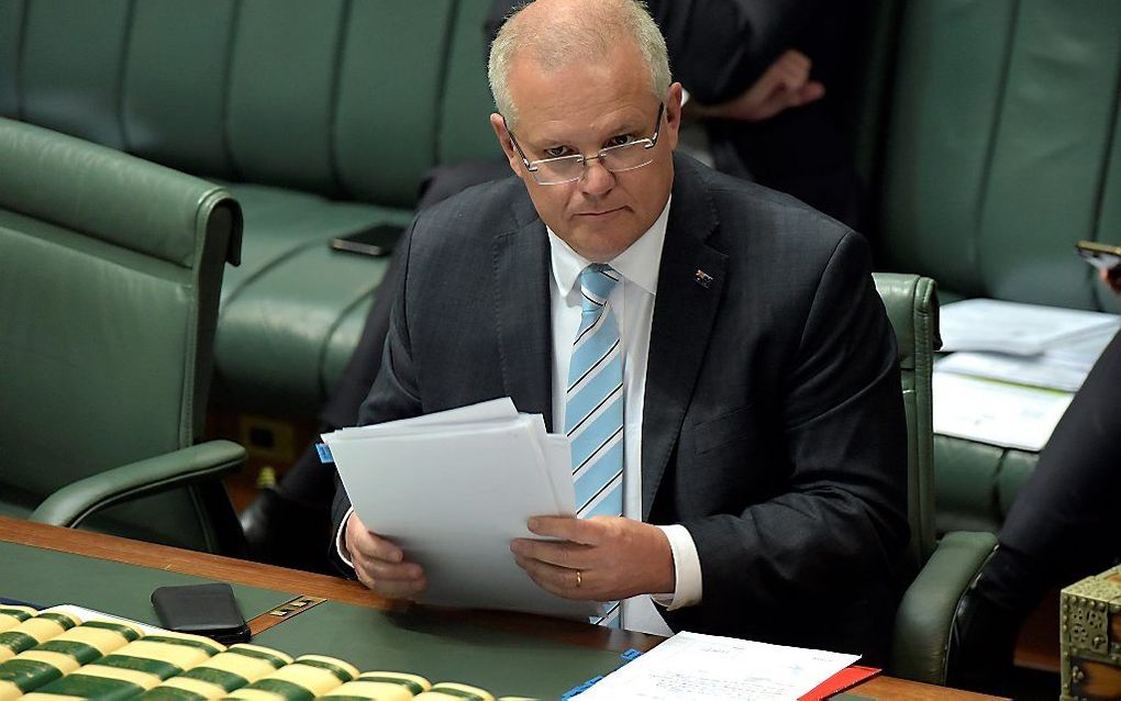 De Australische premier Scott Morrison. beeld AFP