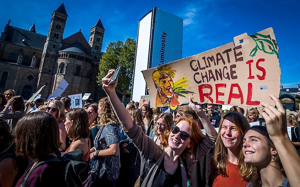 Klimaatmars in Maastricht. beeld ANP