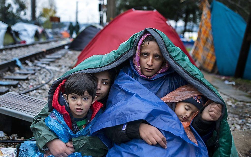 Vluchtelingen, op weg naar Europa. beeld AFP