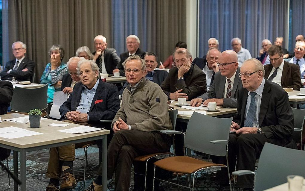 Bijeenkomst van het Contactorgaan Gereformeerde Gezindte (COGG), april 2018. beeld André Dorst