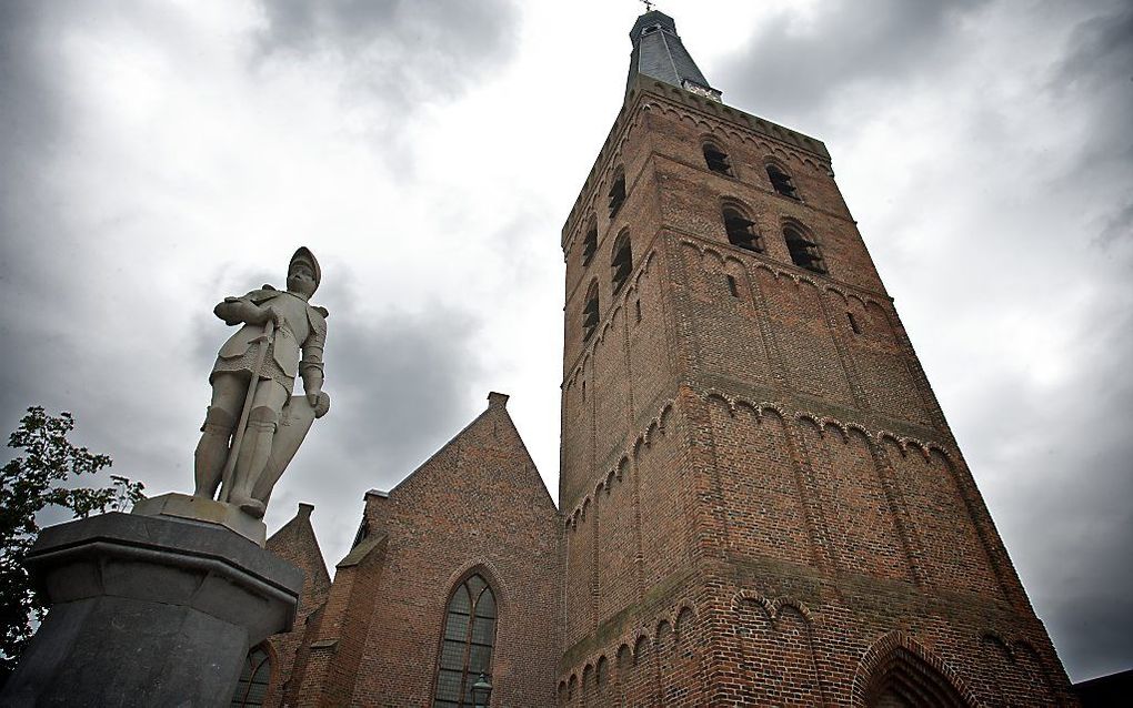 Standbeeld van Jan van Schaffelaar in Barneveld. beeld Sjaak Verboom